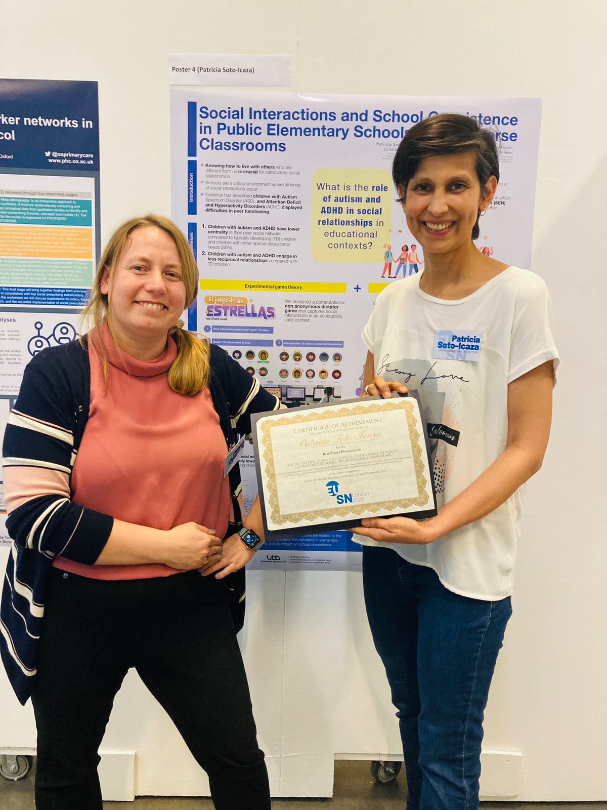 Premio Best Poster en EUSN 2022 en Londres
