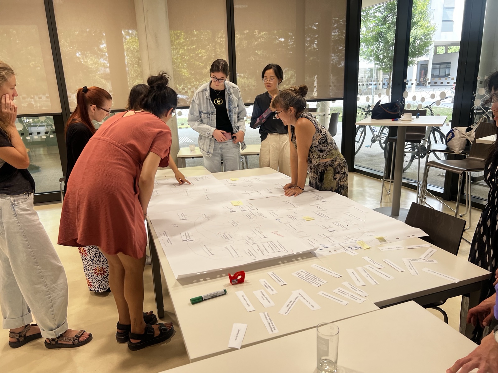 Collaborative mapping activity at the Gendering in Science Workshop